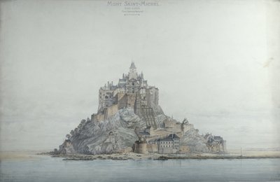 Mont Saint-Michel (West Side), 1873 by Edouard-Jules Corroyer